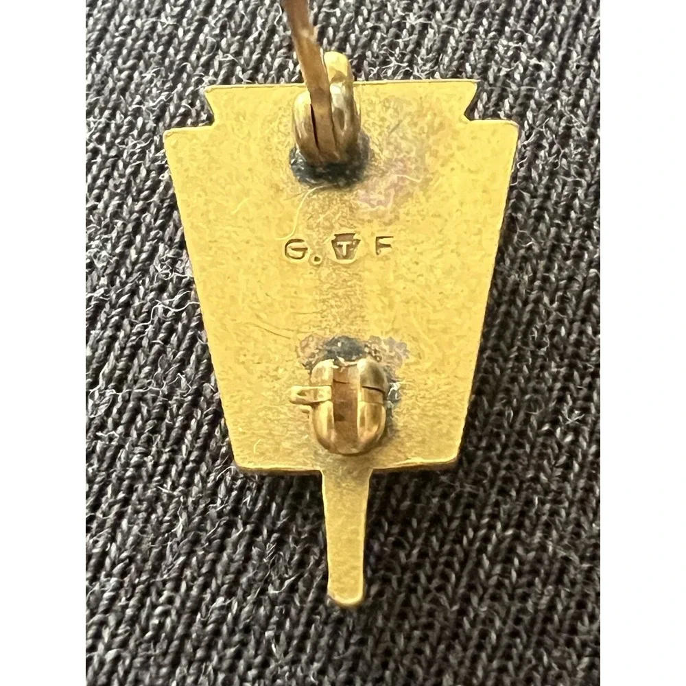 National Honor Society Lapel Pin Gold Filled Vtg Marked‎ T GF